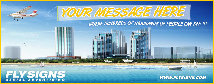 Aerial Banner Advertising in Pompano Beach
